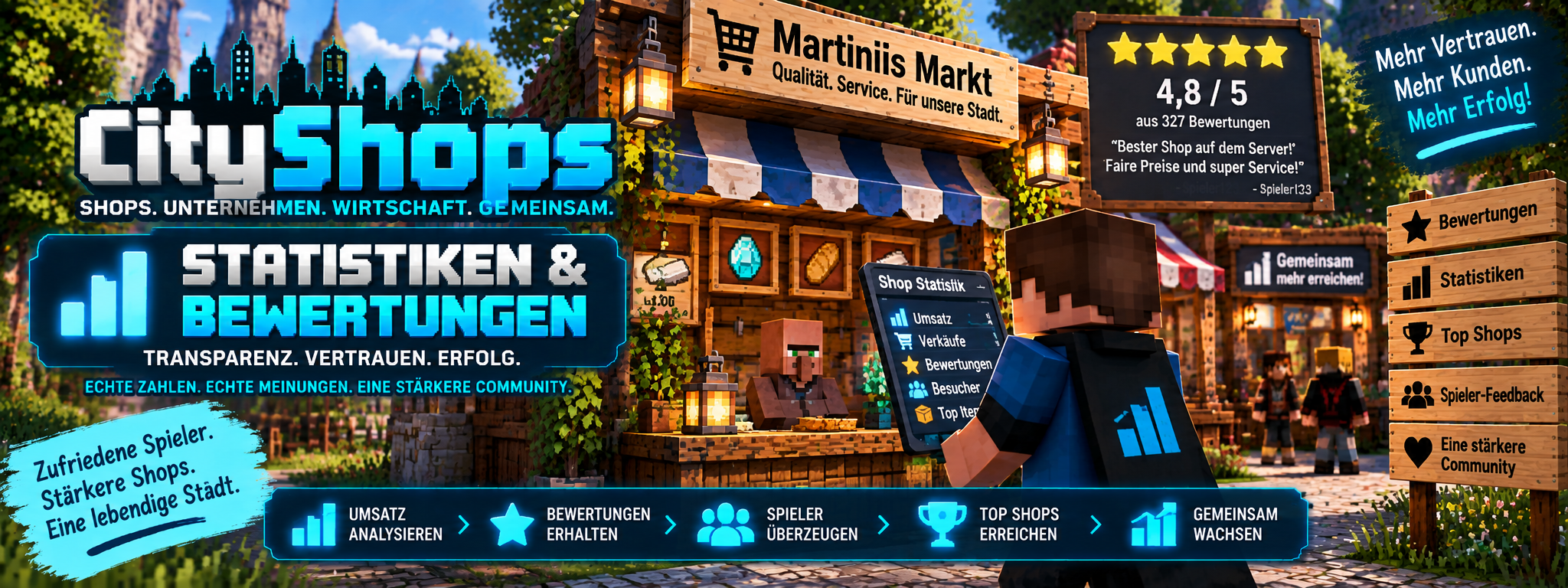 CityShops – Statistiken & Bewertungen