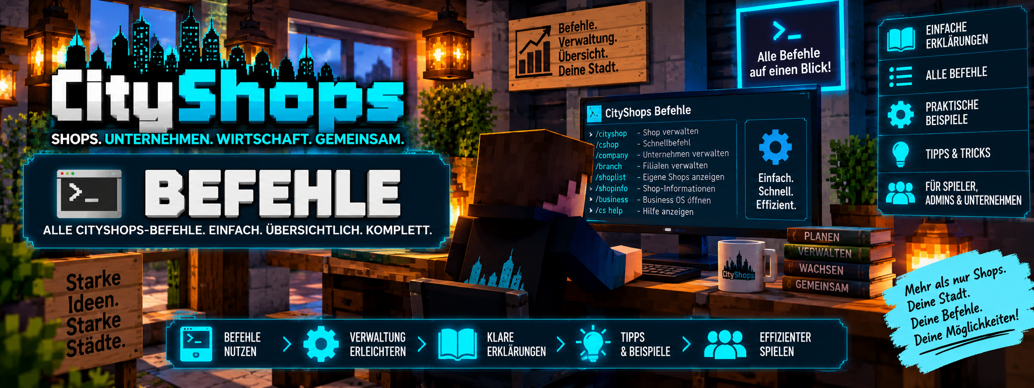 CityShops – Befehle