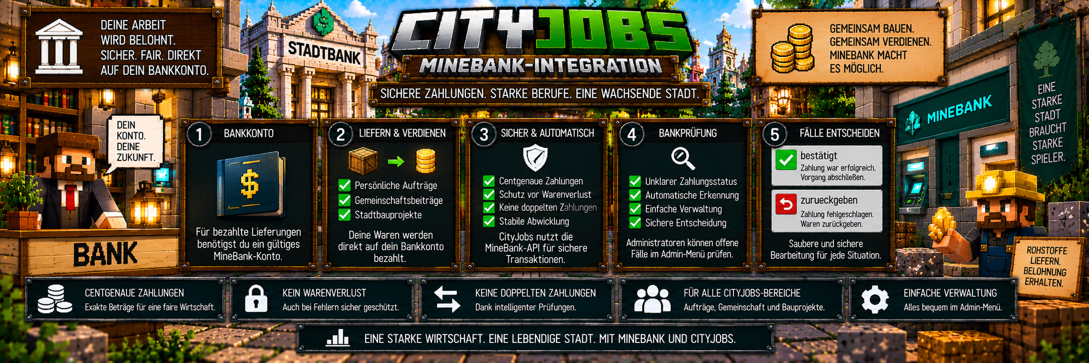 CityJobs – MineBank-Integration