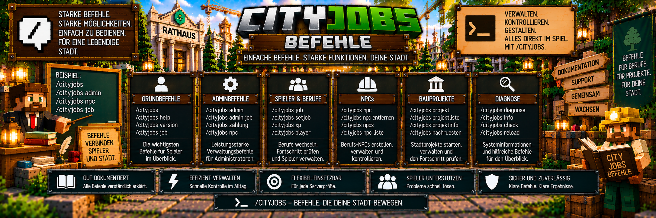 CityJobs – Befehle
