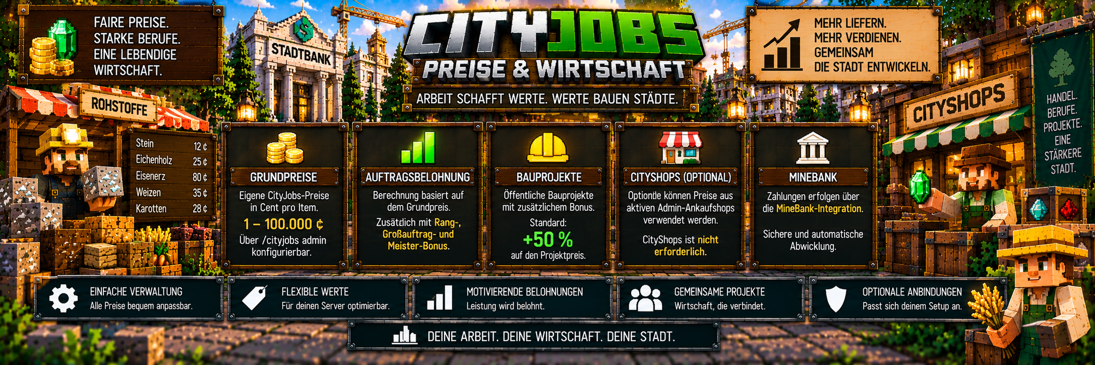 CityJobs – Preise & Wirtschaft