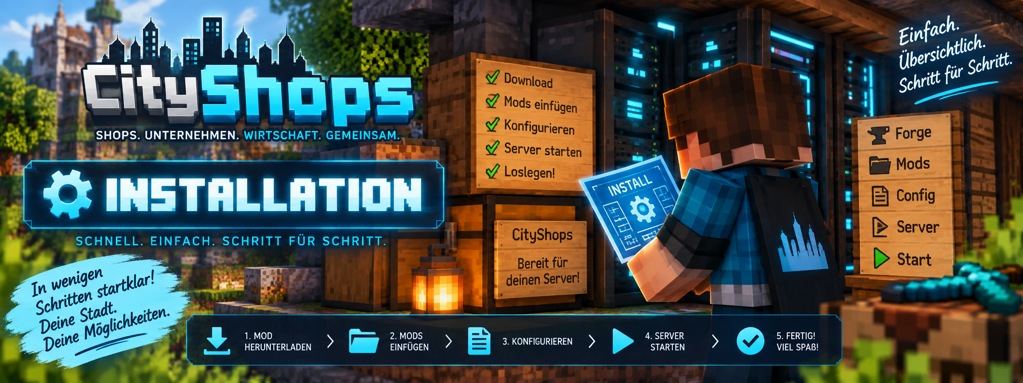 CityShops – Installation