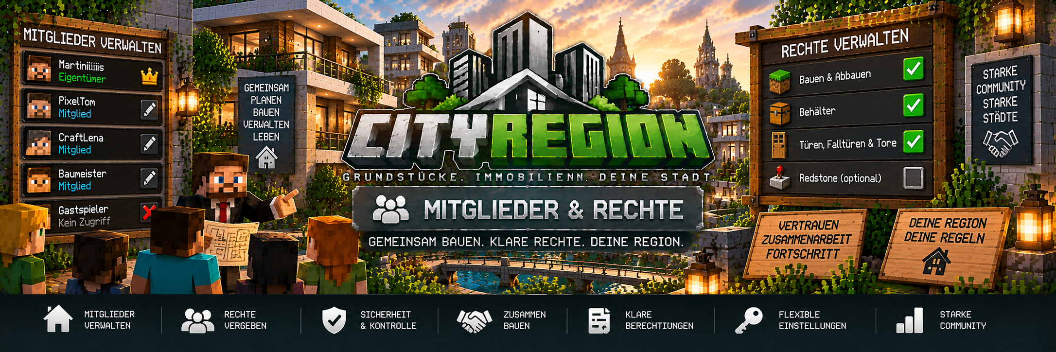 CityRegion – Mitglieder & Rechte