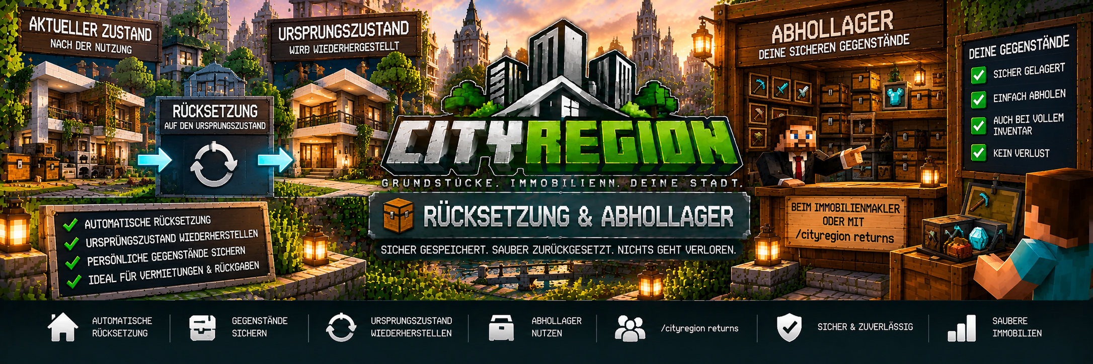 CityRegion – Rücksetzung & Abhollager