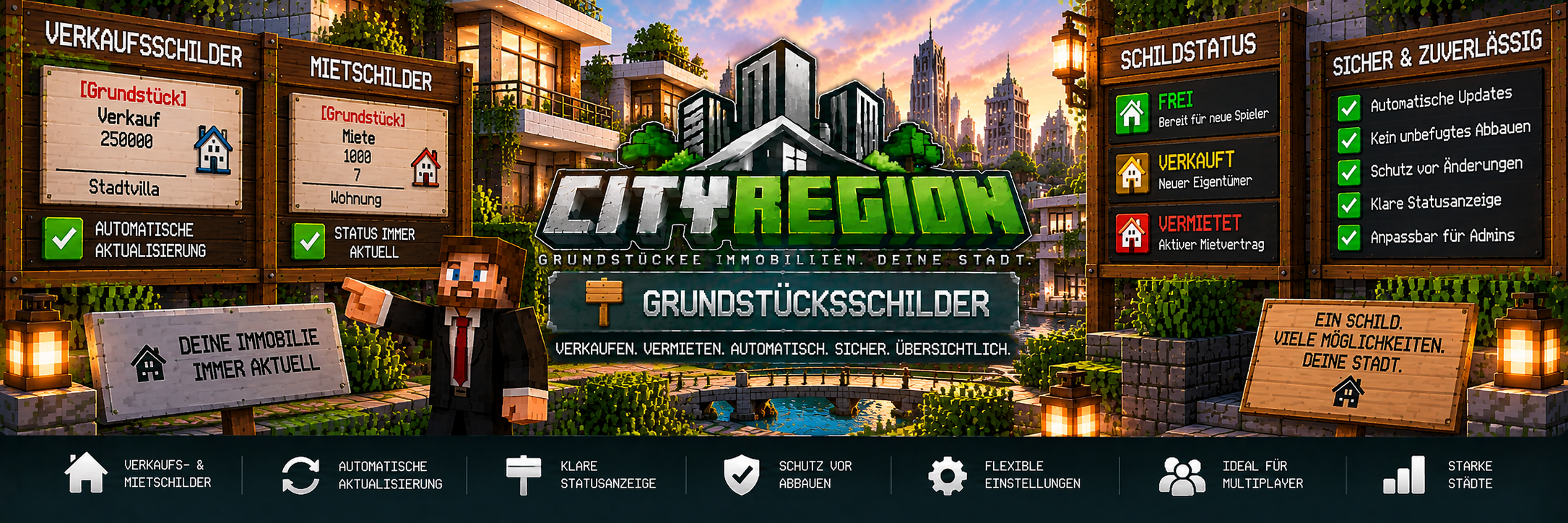 CityRegion – Grundstücksschilder
