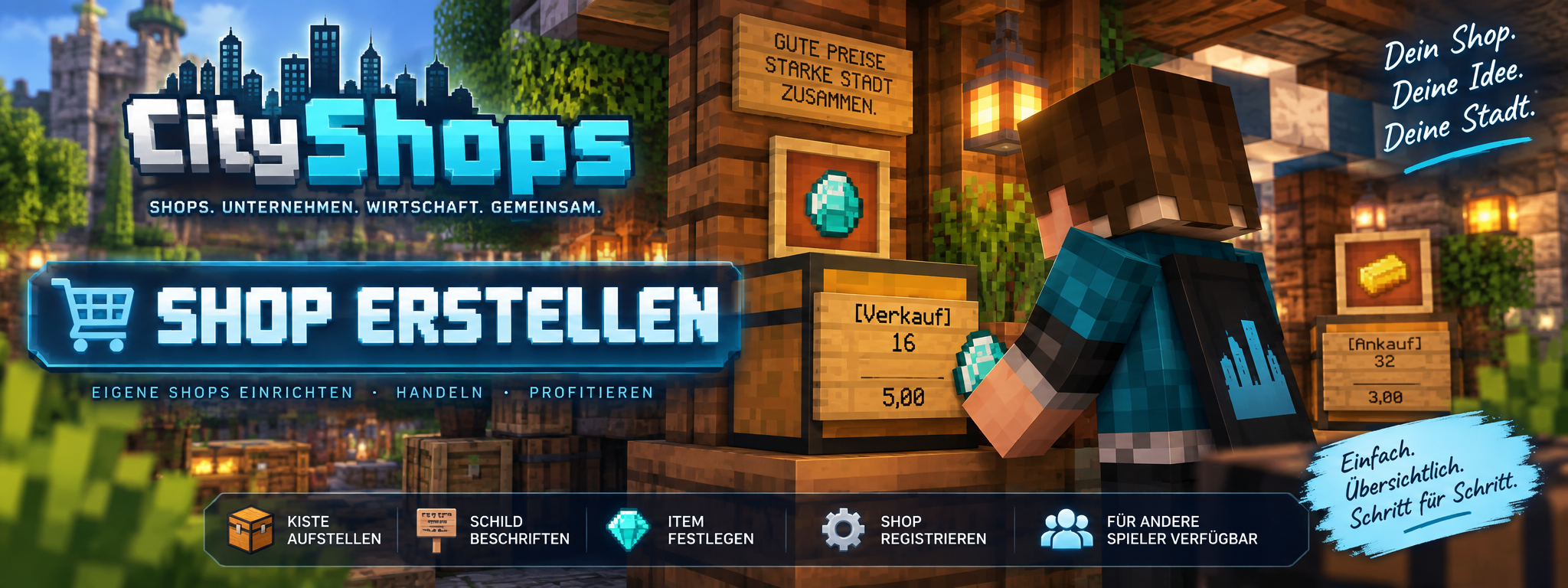 CityShops – Shop erstellen