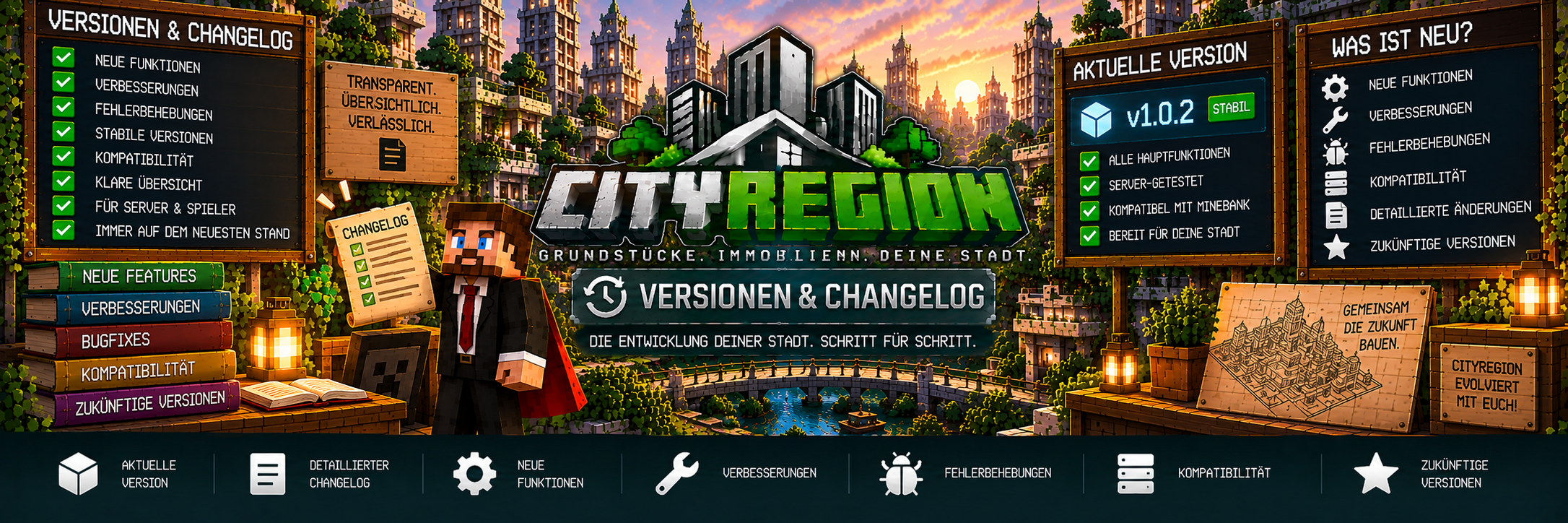 CityRegion – Versionen & Changelog